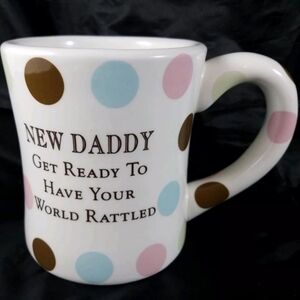 Grasslands Road  Ceramic  Set Of 2 Mugs New Daddy  New Mommy Baby Shower Gift